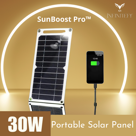 SunBoost Pro™ Ultimate Portable Solar Power for On-the-Go Charging!